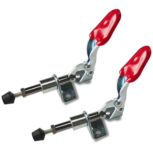 Pinces à bascule, 2 pièces Hold Push Pull Action Main Tool Toggle Hand Tool Quick Release Manuel Clamp Loquet Horizontal Levier Clamp Barre de dégagement rapide (45k