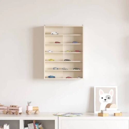 vidaXL Boîte d'Exposition en Bois Marron 40 x 8,5 x 54 cm Contreplaqué