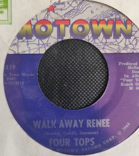 Four Tops -Walk Away Renee/ Your Love Is Wonderful # Vinyle, 7, 45 Rpm, Usa 1966,Soul #