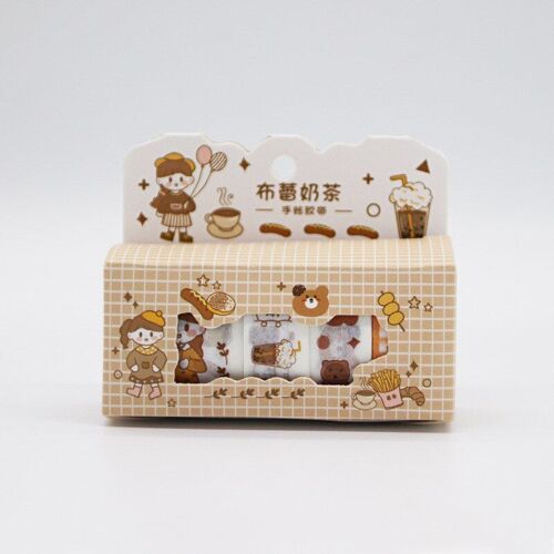 Ensemble De 4 Rubans Washi Pour La Vie Quotidienne Des Filles, Nouveauté, Scrapbooking, Masquage, Autocollants, Papeterie De Décoration, Diy Bricolage