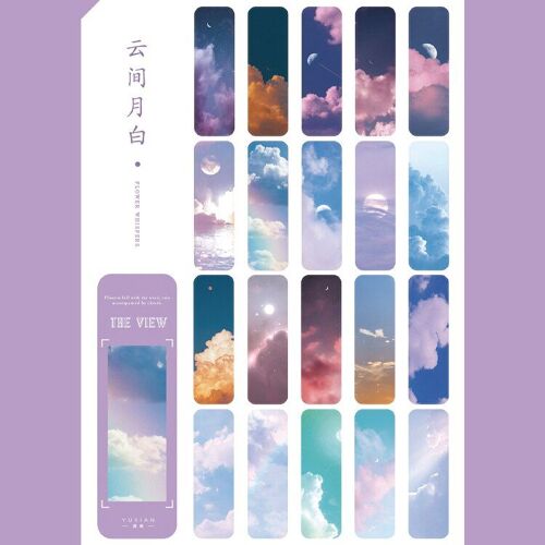 Marque-Page La Vue Forêt, 20 Pièces/Lot, Papier De Décoration, Pour Livre De Lecture, Papeterie, Carte Message, Fournitures Scolaires Et De Bureau