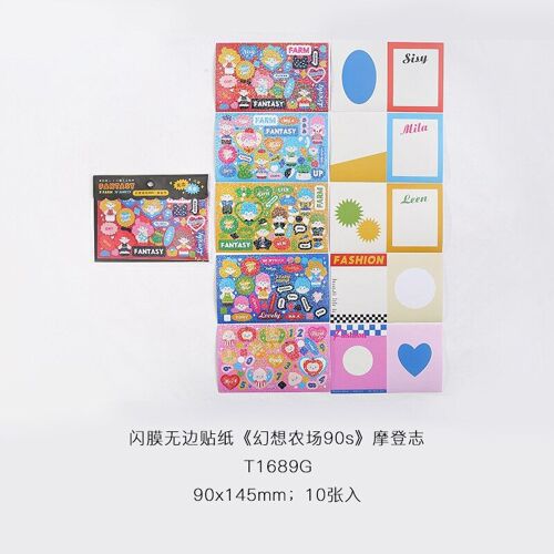 Autocollants De Ferme De Fantaisie, 10 Pièces, Pour Journal, Scrapbooking, Bricolage, Fournitures Artisanales D'art, Planificateur De Journal Intime