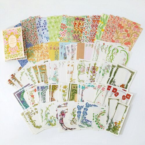 Bloc-Notes En Papier Pour Scrapbooking, 100 Pièces, Papier De Décoration De Fond Rétro, Pour Journal Intime, Jardin De Marseille