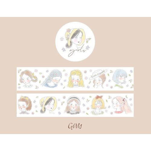 Autocollants De Scrapbooking, Bande Adhésive Décorative, Dessin Animé Mignon Ins, 5m, 1 Pièce/Lot