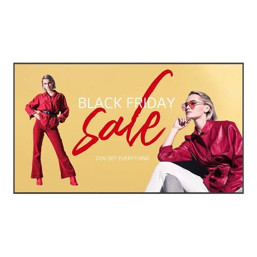 LG 110UM5K - Classe de diagonale 110" UM5K Series écran LCD rétro-éclairé par LED - signalisation numérique avec Pro:Idiom intégré - webOS - 4K UHD (2160p) 3840 x 2160 - Direct LED - noir