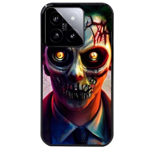Coque Noire Pour Xiaomi 14 Joker Manga Et Zombie Walking Dead