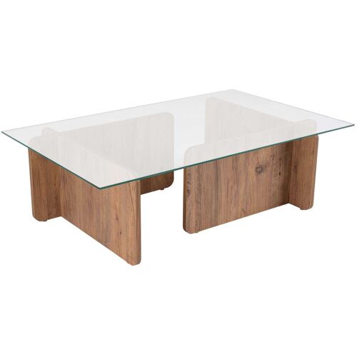 Table Basse En Verre Et Aggloméré Flavio