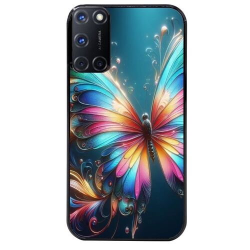 Coque Noire Pour Oppo A72 4g Motif Papillon Arc