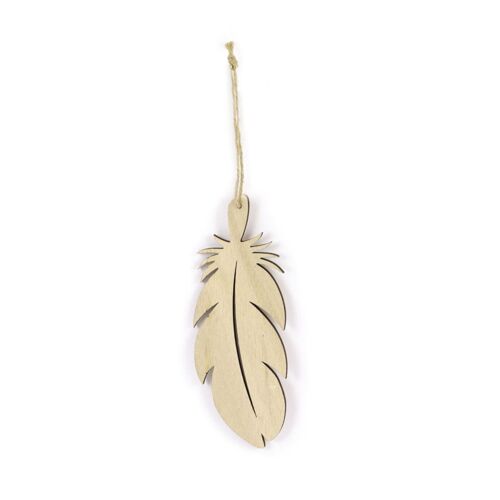 Plume A Decorer Bois 60x170x4mm