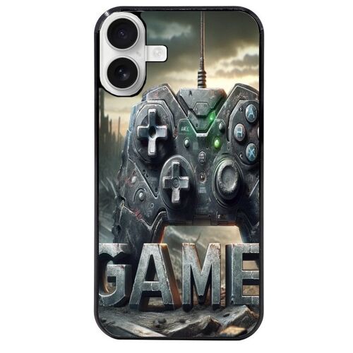 Coque Noire Pour Iphone 16 Plus Motif Gamer Steam