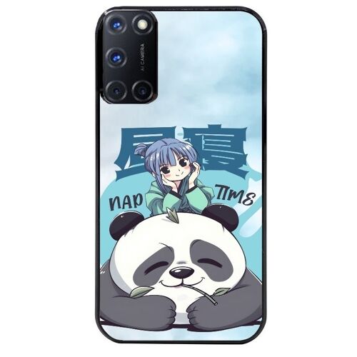 Coque Noire Pour Oppo A72 4g Motif Panda Anime