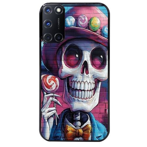 Coque Noire Pour Oppo A72 4g Motif Tete De Mort Tag