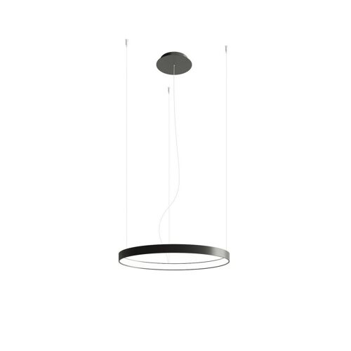 Sollux Lighting Rio Plafonnier Suspendu À Anneau Led Intégré, Noir, 3000k, 3870lm