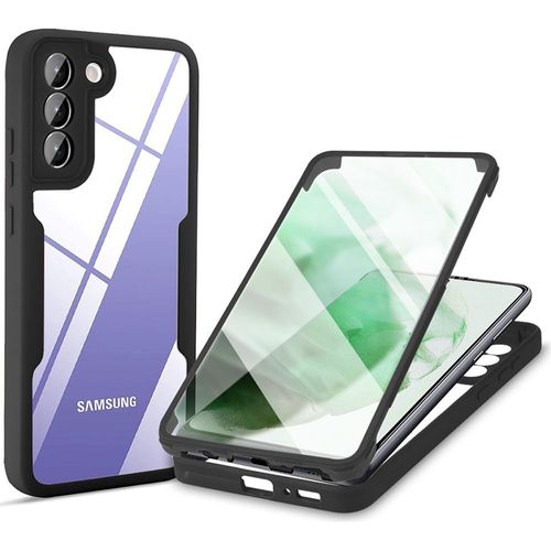 Coque Pour Samsung S22 Plus (6.6'') Noir Integrale Epais Protection 360 Degre Anti-Rayure Bordure Renforcee
