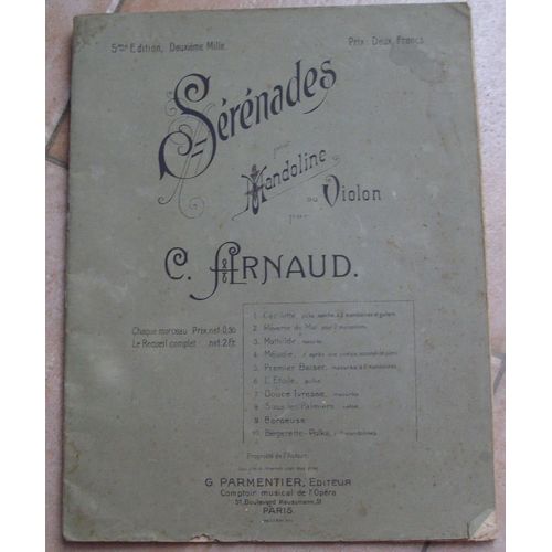 Serenades Pour Mandoline Ou Violon .10 Titres