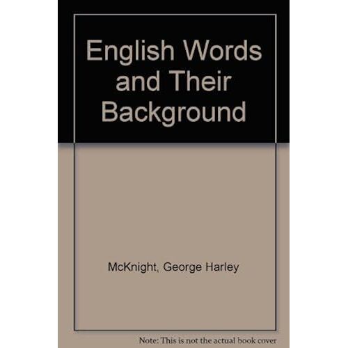 English Words And Their Background.