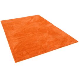 Pergamon Tapis Pour Enfants À Poils Longs Super Doux Silky Kids Orange 140x200 Cm