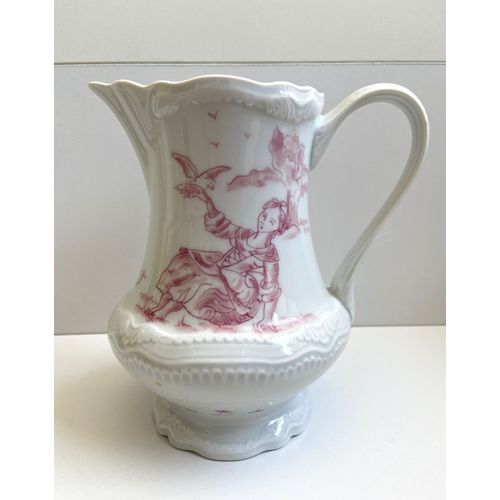 Pichet Cruchon Pot Broc À Crème Eau Porcelaine De Cherbourg Style Louis 15