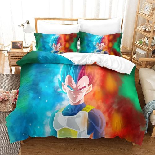 Dragon Ballhousse Couette Imprim¿¿ D Couverture De Couette Microfibre Doux Ensembles Literie Ensemble De Couette Avec Fermeture ¿¿Clair +Taies D'oreille