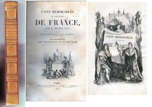Michelant Faits Memorables Histoire De France 1844 Illustre Victor Adam