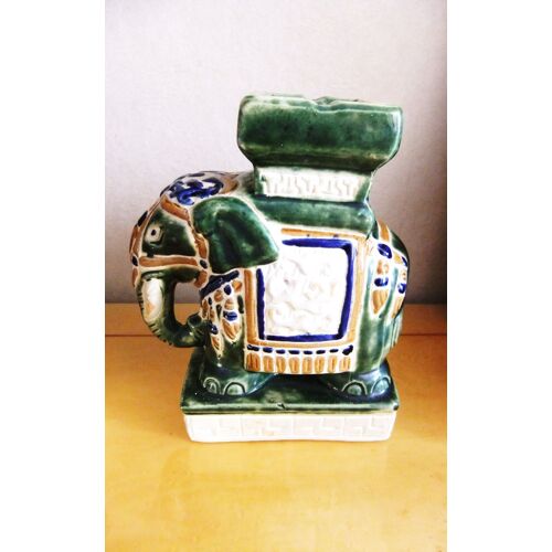 Cendrier Éléphant Vert