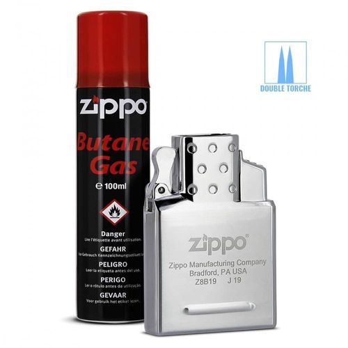 Pack Insert Double Flamme Torche Zippo Et Gaz Butane