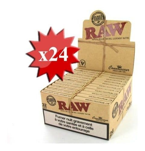 Papier À Rouler Raw Slim + Tips X 24