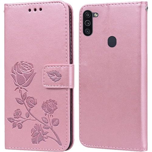 KAL-Coque Pour Samsung Galaxy M11/A11 Housse,Fonction De Support,Fente Pour Carte,Silicone Tpu,Flip Étui Case Pour Samsung Galaxy M11/A11(6.4"")