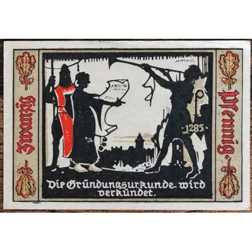 Billet Allemagne 20 Pfennig 1921 Fürstenwalde Grm 403,1 3/15