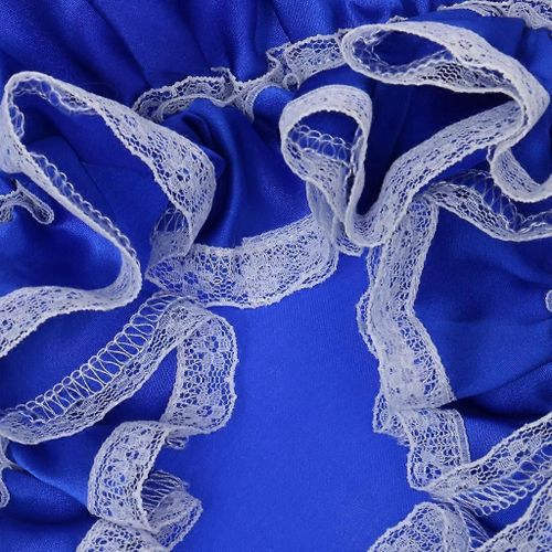 2xphenovo Dentelle Soie Dormir Nuit Couvre-Chef Bonnet Bonnet Bleu Royal