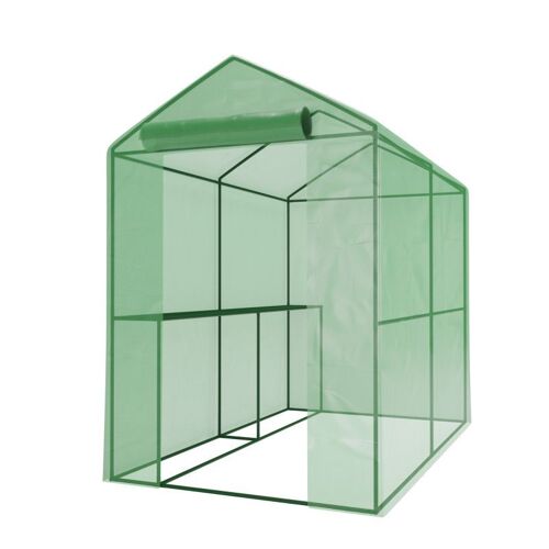 Serre De Jardin2m? B?Che Arm?E Avec Etagères Et Porte Zip?E