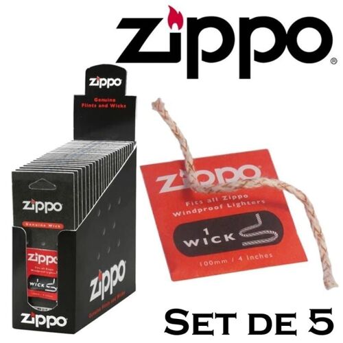 Lot De 5 Mèches A Zippo