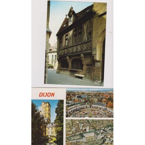 4 Cartes Postales Dijo?N - Le Bareuzal - Plac" Rude - Par Carbonelle - La Tour De Philippe Le Bon - Lamaison Millière - 148x108