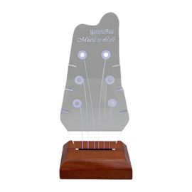 Guitare Électrique Médiator Porte-Médiator Guitaristes Décoration Intérieure Médiator Lumineux Rangement Rack Style A-Style C-18,5 Cm