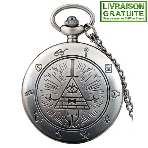 Montre Gousset Bill Cipher Gravity Falls (Réf 5)