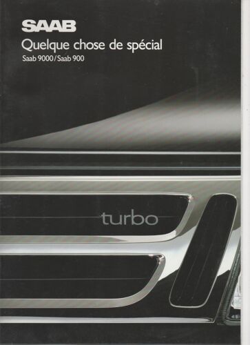 Catalogue Prospectus Saab 900 Et Saab 9000 1988