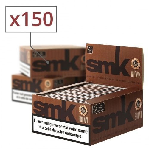Papier À Rouler Smk Slim Brown X50 Pack De 3