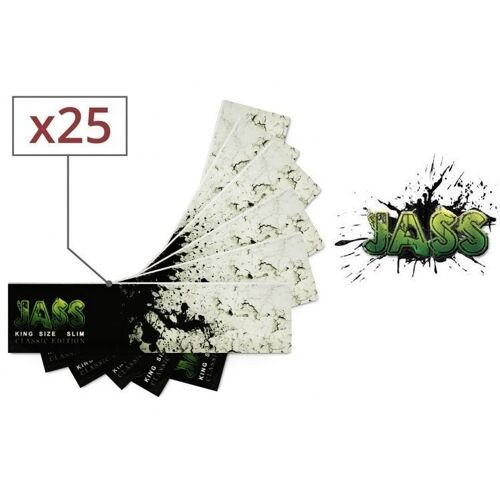 Lot De 25 Carnets De 33 Feuilles Papier À Rouler Jass Slim New Edition