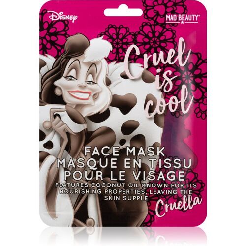 Mad Beauty Disney Villains Cruella Masque Tissu À L'huile De Coco 25 Ml 