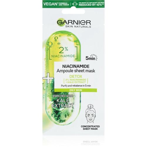 Garnier Skin Naturals Ampoule Sheet Mask Masque Tissu Purifiant Et Rafraîchissant 15 G 