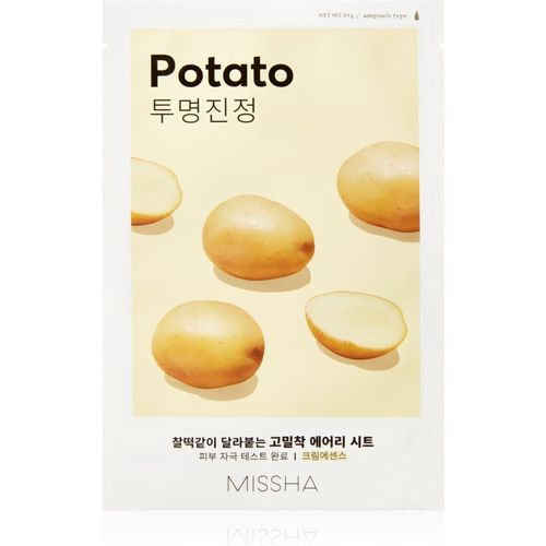 Missha Airy Fit Potato Masque En Tissu Lissant Pour Une Peau Lumineuse 19 G 