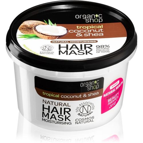 Organic Shop Natural Coconut & Shea Masque Cheveux Intense Pour Un Effet Naturel 250 Ml 