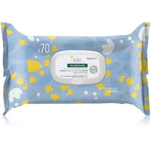 Klorane Bébé Calendula Lingettes Nettoyantes Douces Pour Bébé 70 Pcs 