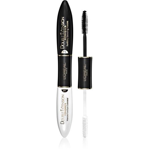 L?Oréal Paris Double Extension Mascara Cils Allongés Et Courbés Teinte Carbon Black 2 X 6 Ml 