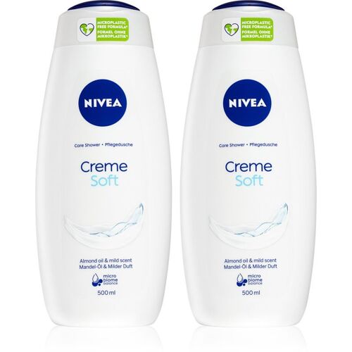 Nivea Creme Soft Gel Douche Traitant 2 X 500 Ml (Conditionnement Avantageux) 