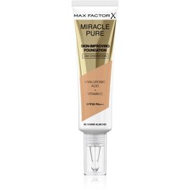 Max Factor Miracle Pure Skin Fond De Teint Longue Tenue Spf 30 Teinte 45 Warm Almond 30 Ml 
