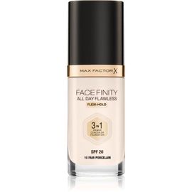 Max Factor Facefinity All Day Flawless Fond De Teint Longue Tenue Spf 20 Teinte 10 Fair Porcelain 30 Ml 