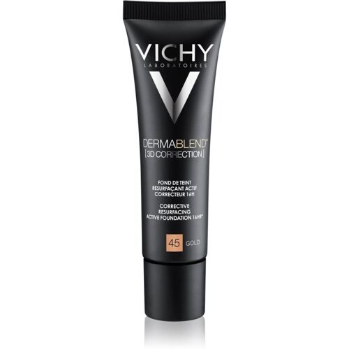 Vichy Dermablend 3d Correction Fond De Teint Lissant Correcteur Spf 25 Teinte 45 Gold 30 Ml 