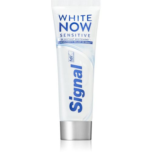 Signal White Now Sensitive Dentifrice Blanchissant Pour Dents Sensibles 75 Ml Blanc