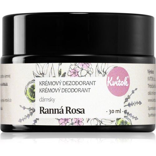 Kvitok Morning Dew Ranní Rosa Déodorant Crème Pour Peaux Sensibles 30 Ml 